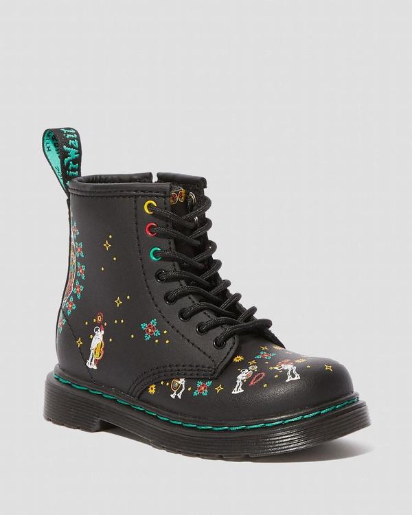 Dr Martens Dětské Kotníkové Boty Toddler 1460 Skull Viacfarebný, CZ-462890